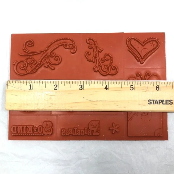 Stampin’ Up! “PRICELESS” New Set of 11 Woodblock Rubber Stamps - Picture 5 of 5